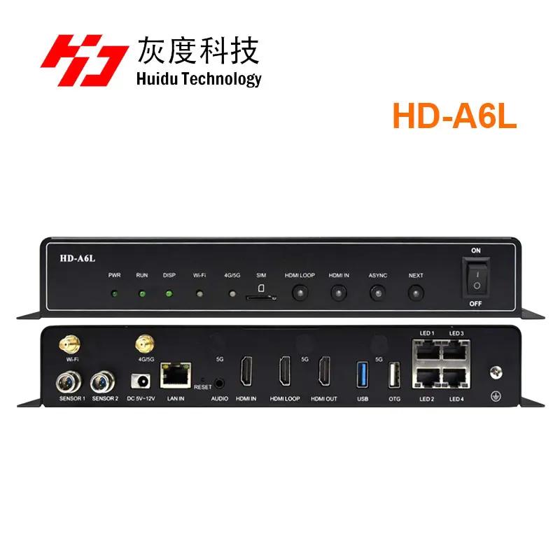 Huidu HD-A6L 񵿱   ÷̾ ڽ, ȥ  LED ũ Ǯ ÷ ÷̿ 4  1 Ʈѷ, 4G  